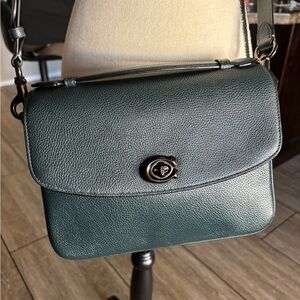 Coach crossbody bag rare dark green